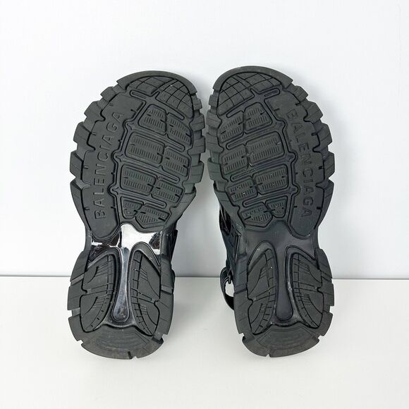 Balenciaga Black Track Runner Slide Sandals - Picture 8 of 11